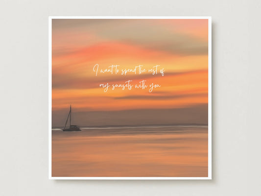 ‘Sunsets & You’ Card