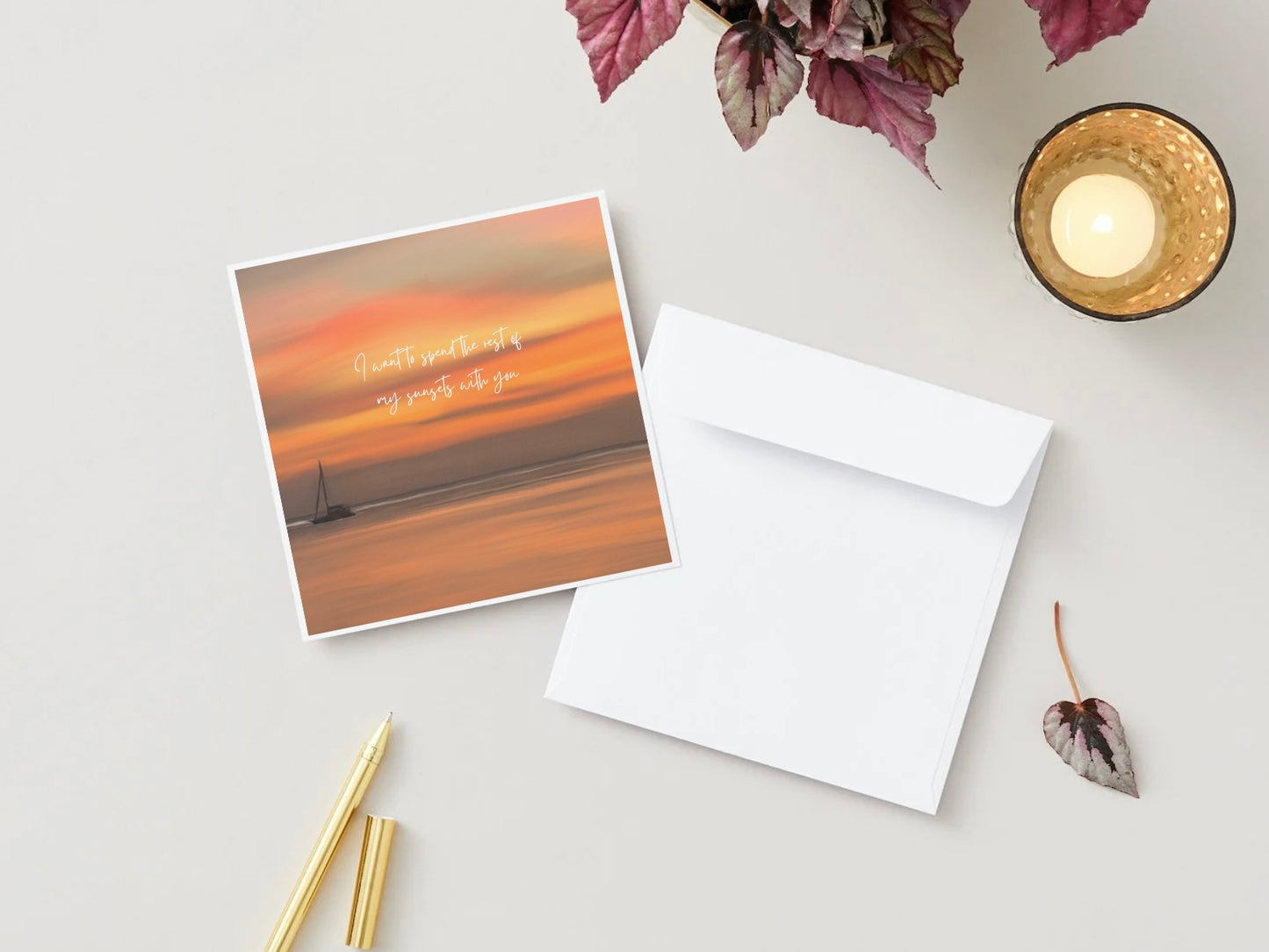 ‘Sunsets & You’ Card