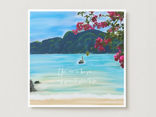 ‘You, Me & The Sea’ Card